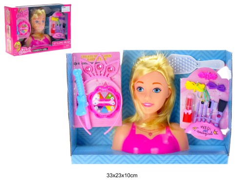 GŁOWA DO STYLIZACJI Z AKCESORIAMI 65148