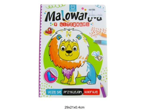 MALOWANKA Z LITERKAMI PRZYKLEJAM KOLORUJĘ 66196