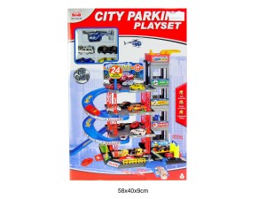 PARKING Z METALOWYMI AUTAMI I SAMOLOTEM 31277