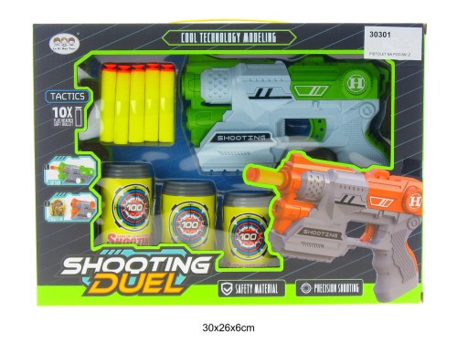 PISTOLET NA POCISKI Z PIANKI 30301
