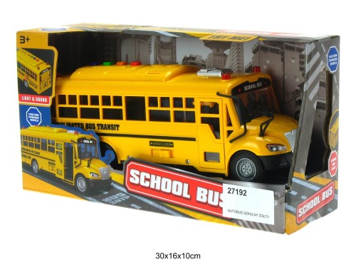 AUTOBUS SZKOLNY ŻÓŁTY ŚWIATŁO DŹWIĘK 27192