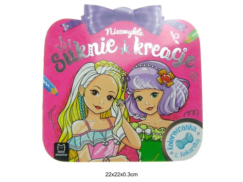 KOLOROWANKA Z KOKARDĄ SUKNIE 62231