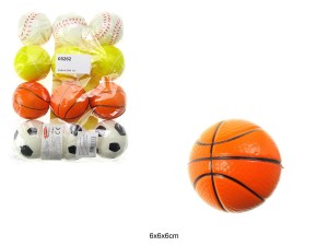 PIŁKA PIANKOWA 6CM SPORT MIX /12 05262