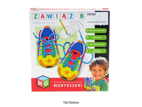 GRA MONTESSORI ZAWIĄŻ BUTY MG 78154