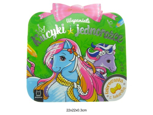 KOLOROWANKA Z KOKARDĄ KUCYKI 62230