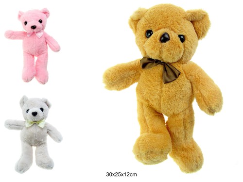 MIŚ PLUSZOWY Z KOKARDKĄ 18097