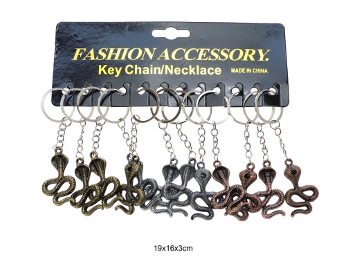 BRELOK WĄŻ METALOWY KOBRA /OP. 76281