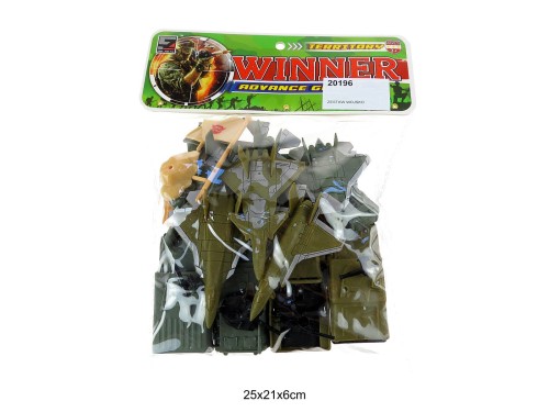 ZESTAW WOJSKO ŻOŁNIERZYKI 17SZT 20196