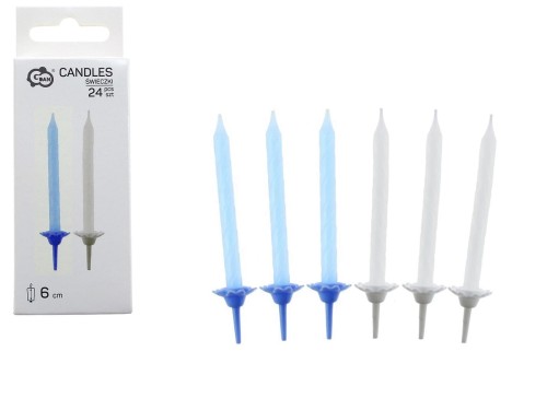 ŚWIECZKA NIEBIESKA WZÓR 4 9522