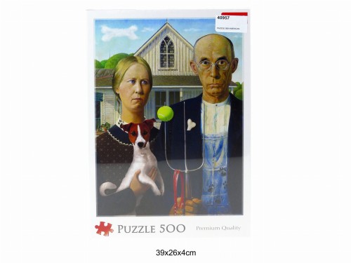 PUZZLE 500 AMERICAN GOTHIC PSIA EDYCJA 40957