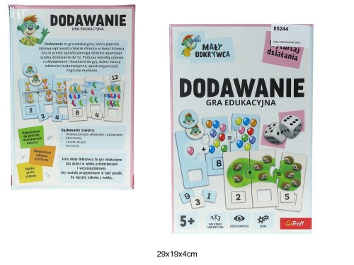 GRA DODAWANIE MAŁY ODKRYWCA 85244