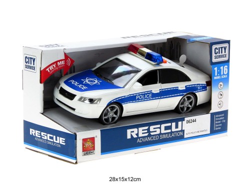 AUTO POLICYJNE ŚWIATŁO DŹWIĘK 06244