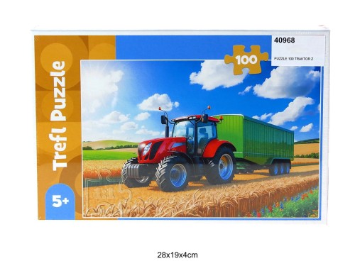 PUZZLE 100 TRAKTOR Z PRZYCZEPĄ 40968