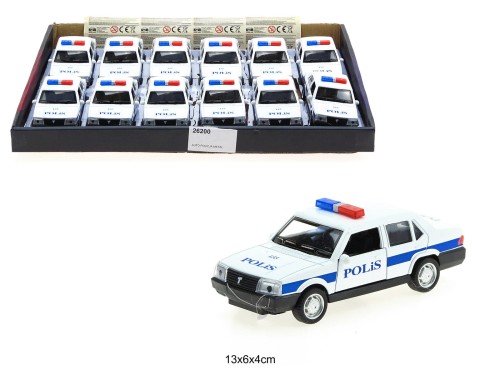 AUTO POLICJA METAL ŚWIATŁO DŹWIĘK /12 26200