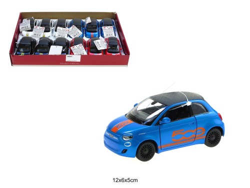 KINSMART FIAT 500E Z NADRUKIEM /12 10247
