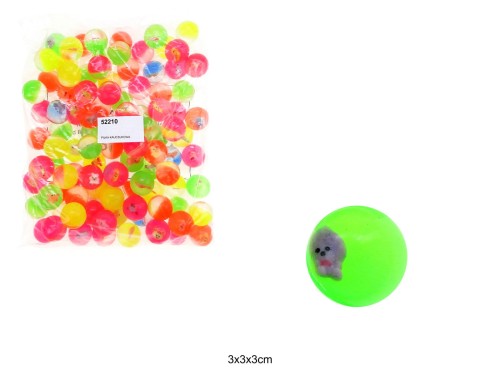 PIŁKA KAUCZUKOWA ZWIERZAK 32MM /100 52210