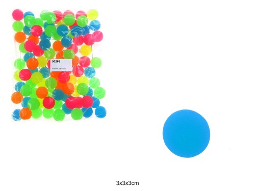 PIŁKA KAUCZUKOWA KOLOR 32MM /100 50268