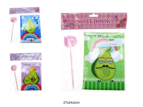 NOTES AWOKADO DŁUGOPIS 21X15CM 26203