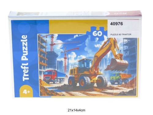 PUZZLE 60 TRAKTOR KOPARKO ŁADOWARKA 40976