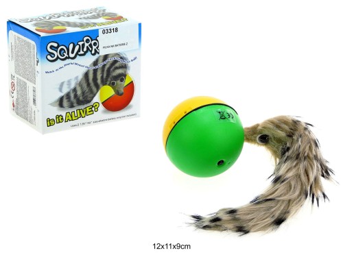 PIŁKA NA BATERIE Z OGONEM FRETKA 03318