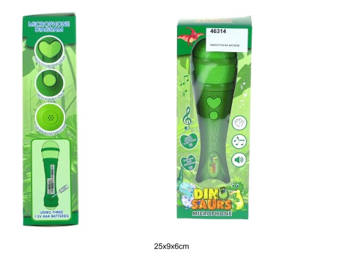 MIKROFON NA BATERIE DINOZAUR 46314