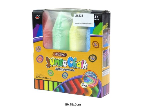 KREDA KOLOROWA JUMBO 4 SZT. 28233