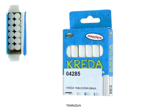 KREDA TABLICOWA BIAŁA 12SZT. 04285