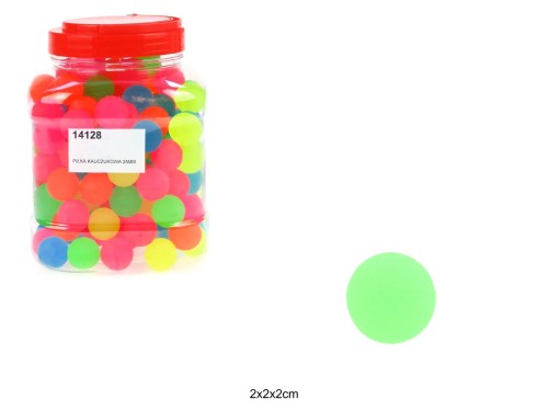 PIŁKA KAUCZUKOWA 25MM /160 14128