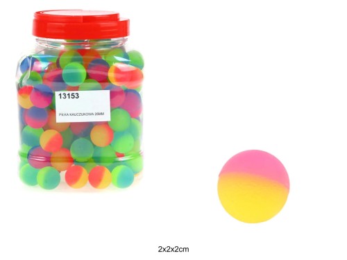 PIŁKA KAUCZUKOWA 25MM /160 13153