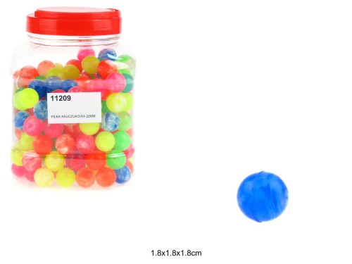 PIŁKA KAUCZUKOWA 22MM /200 11209