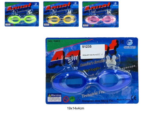 OKULARY DO PŁYWANIA NA BLISTRZE 51235
