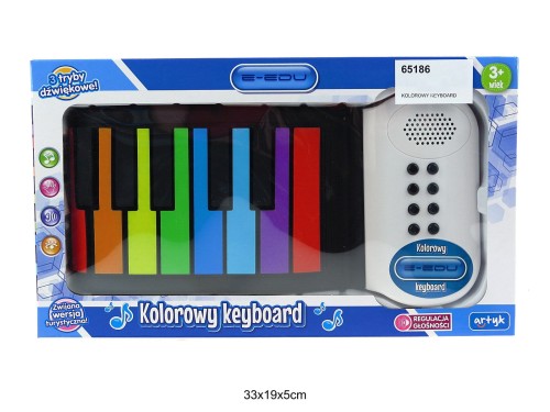 KOLOROWY KEYBOARD E-EDU 65186