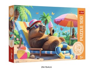 PUZZLE 100 RELAKS W STYLU KAPIBARY 41184
