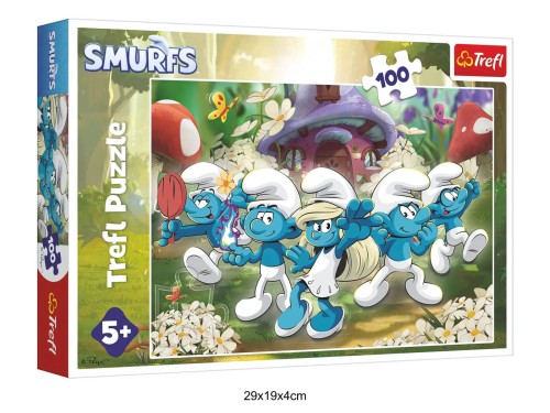 PUZZLE 100 POZNAJ SMERFY 40997