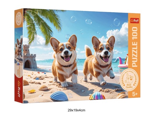 PUZZLE 100 CORGI PIESEK 41183