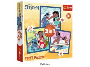PUZZLE 3W1 CZAS ZE STITCHEM 41203