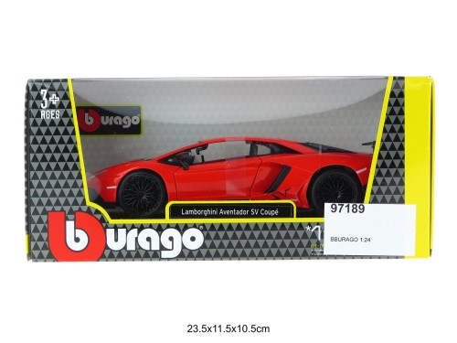 BBURAGO 1:24 LAMBORGHINI AVENTADOR LP SV RED 97189