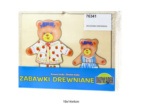 UKŁADANKA DREWNIANA DWA MISIE 76341