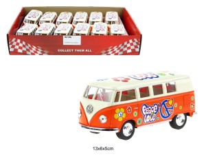 KINSMART VW CLASSICAL BUS MALOWANY 92198