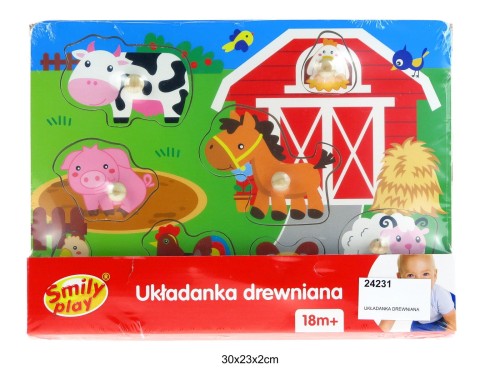 UKŁADANKA DREWNIANA UCHWYTY 24231