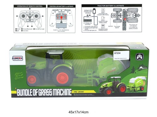 TRAKTOR Z MASZYNĄ NA RADIO Z PAKIETEM 87234