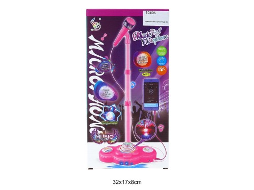 MIKROFON NA STATYWIE ZE ŚWIATŁEM 30406