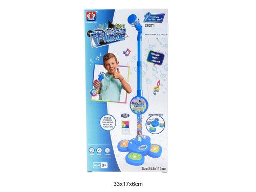 MIKROFON NA STATYWIE ZE ŚWIATŁEM 28271