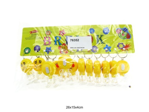 BRELOK EMOTIKON ŚWIECĄCY /OP. 76352