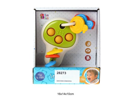 BAM BAM ZABAWKA SENSORYCZNA KLUCZYKI 28273