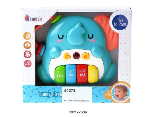BAM BAM PIANINKO SŁONIK 54274