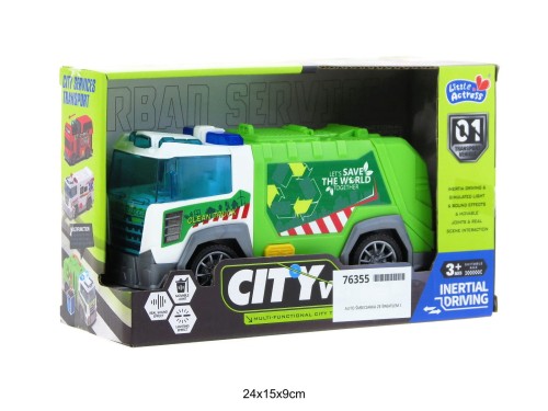 AUTO ŚMIECIARKA ZE ŚWIATŁEM I DŹWIĘKIEM 76355