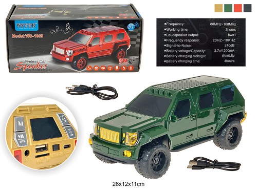 GŁOŚNIK AUTO TERENOWE BLUETOOTH USB 96198