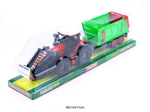 TRAKTOR Z MASZYNĄ ROLNICZĄ I TUREM 87242
