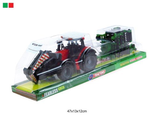 TRAKTOR Z MASZYNĄ ROLNICZĄ I TUREM 87239